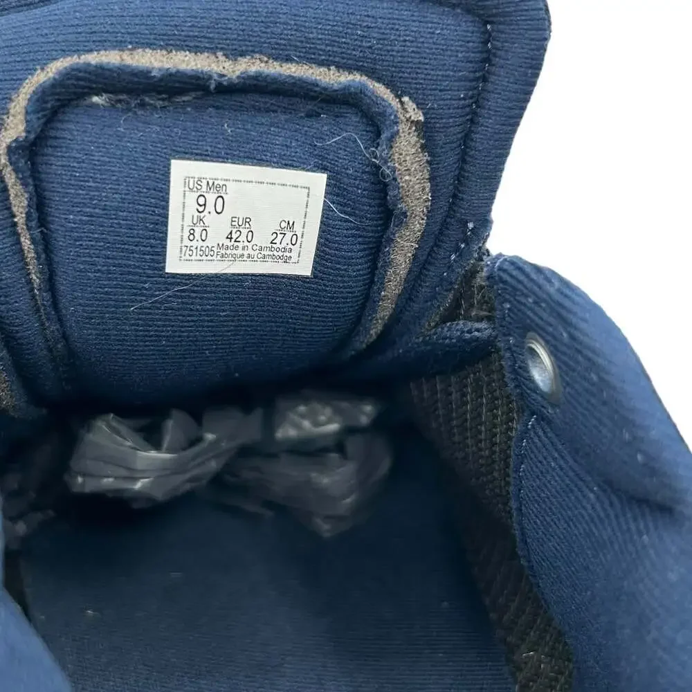 Vans Filmore Decon Navy Suede Canvas Sneakers Mens Size 9